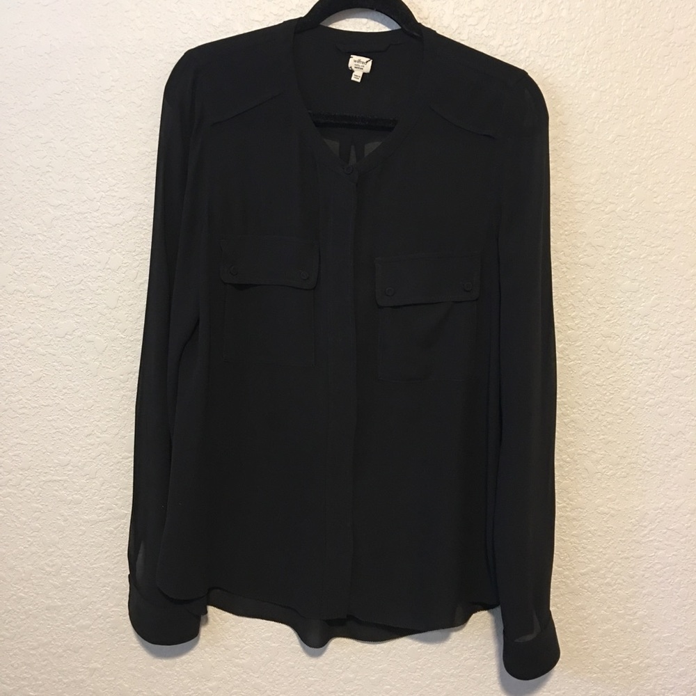 Silk Aritzia Wilfred Blouse Sz M
